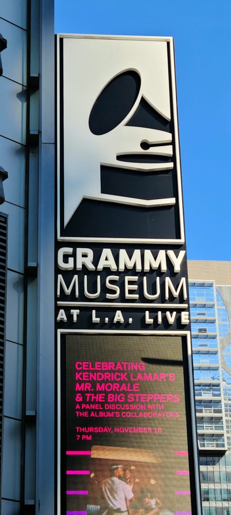 Grammy Museum sign