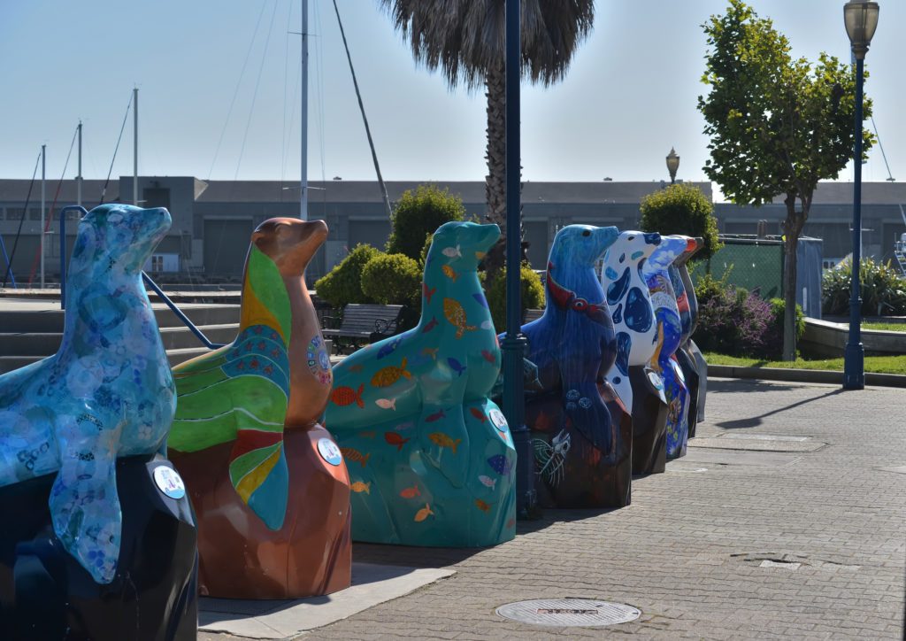 Sea lion statues by Pier 39