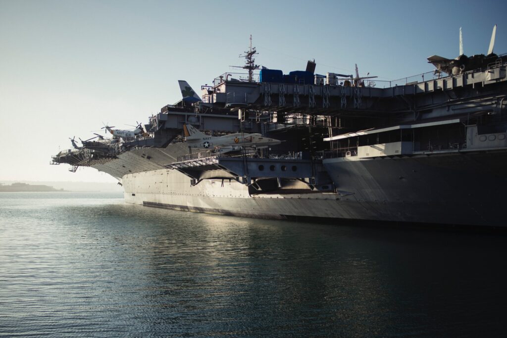 Aircraft carrier in San Diego 