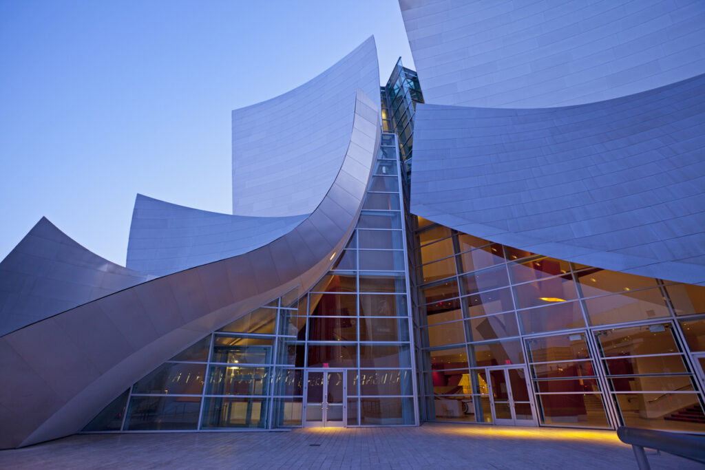 Disney Concert Hall lobby entrance