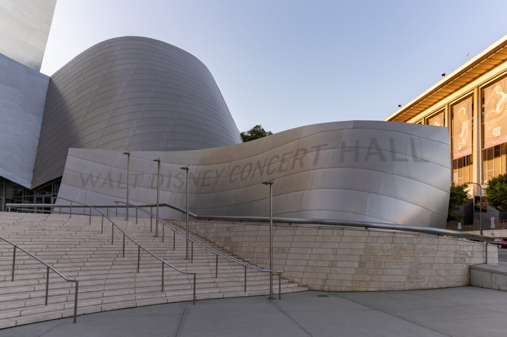 Disney Concert Hall entrance steps