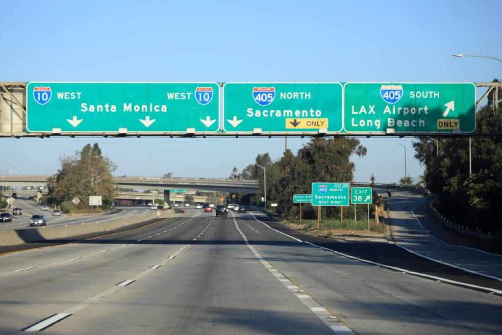 10 and 405 Freeways in Southern California