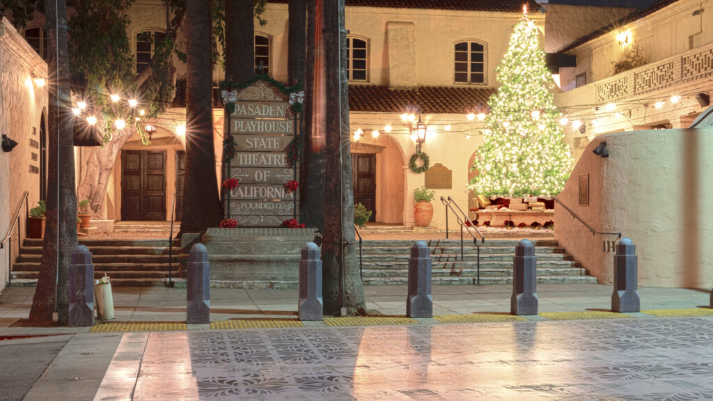 Pasadena Playhouse holiday light display