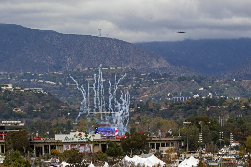 Rose Bowl Game on New Year's Day in Pasadena, CA