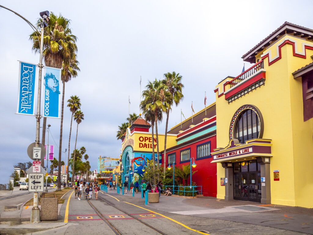 Santa Cruz Boardwalk including Neptune's Kingdom